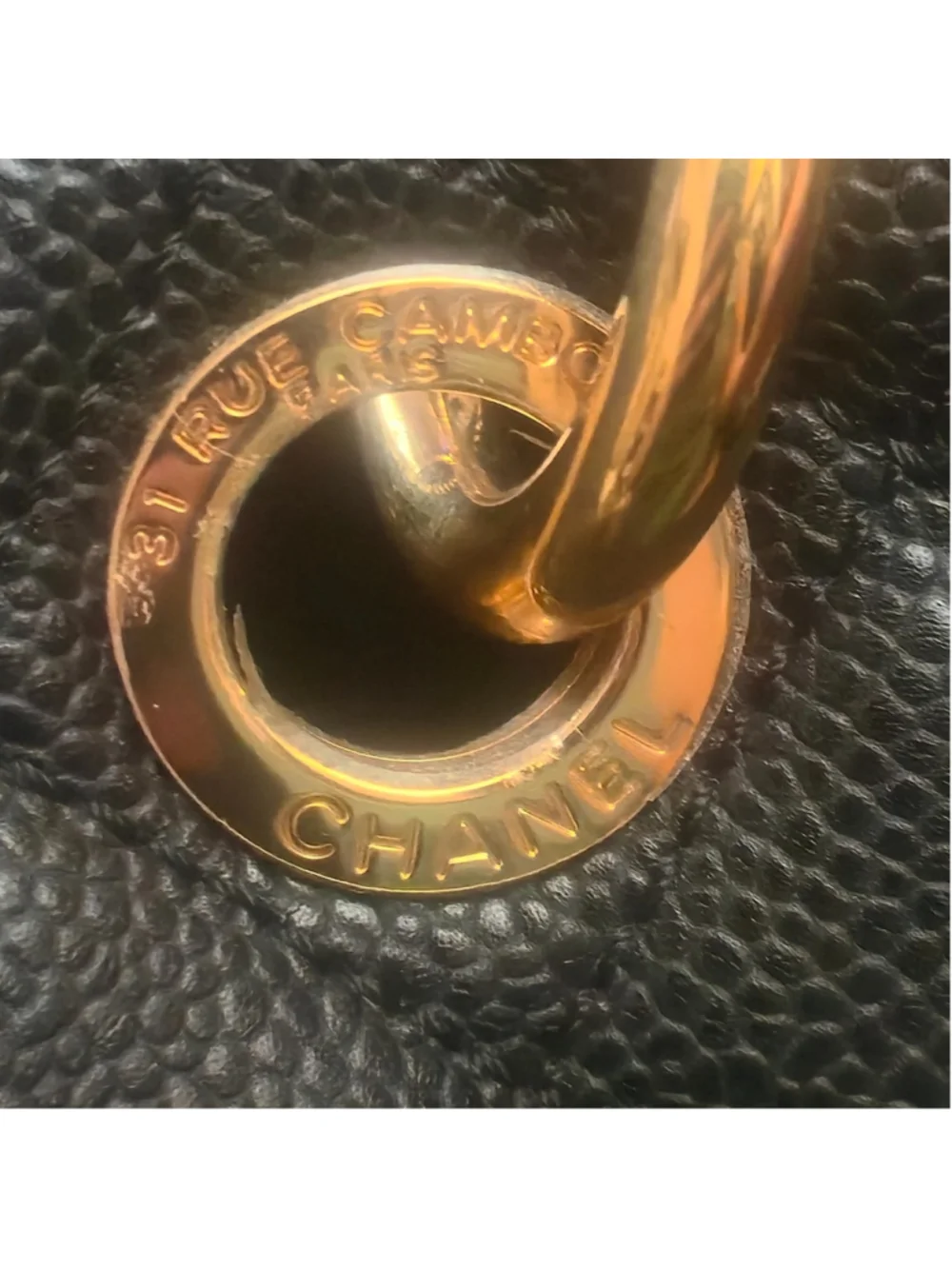 CHANEL Grand Shopping Tote GST Black Caviar Quilted Gold Hardware